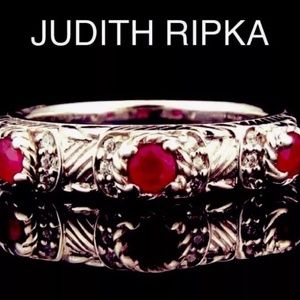 Judith Ripka Estate Ruby Ring